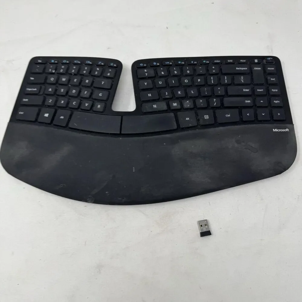 Microsoft Sculpt Ergonomic Surface Keyboard Wireless USB Black W/ Dongle